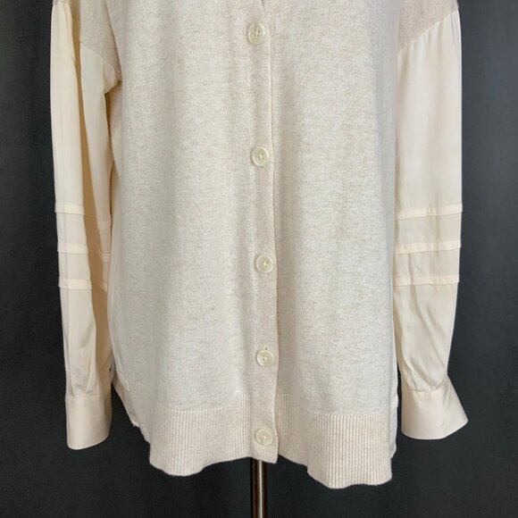 Reiss Addison Mix Media Cashmere Blend Cardigan Size 6 - Picture 4 of 16